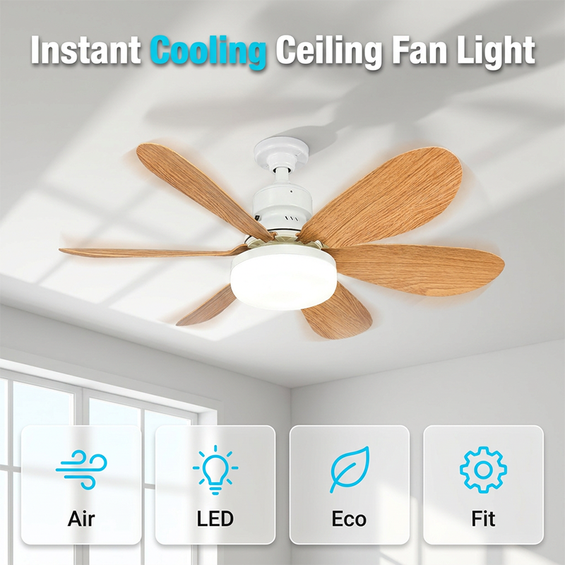 ⏳Zeitlich begrenztes Sonderangebot⏰ 2-in-1 Smart-Deckenventilator mit Beleuchtung