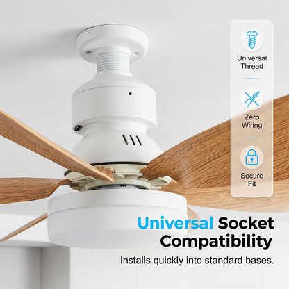 ⏳Zeitlich begrenztes Sonderangebot⏰ 2-in-1 Smart-Deckenventilator mit Beleuchtung
