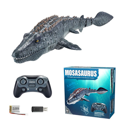 🥳HEISSER SALE 2026🥳💞50.000+ VERKAUFT!👵  2,4-GHz-RC-Mosasaurus-Schwimmspielzeug mit Sprühfunktion