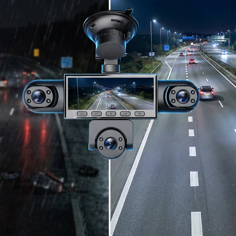 ✨50% Rabatt✨🚗📹 HD 1080P Multi-Lens Dash Cam with Night Vision – 50% RABATT! Mehrere Linsen, klare Sicht bei Tag & Nacht. 🔥✨