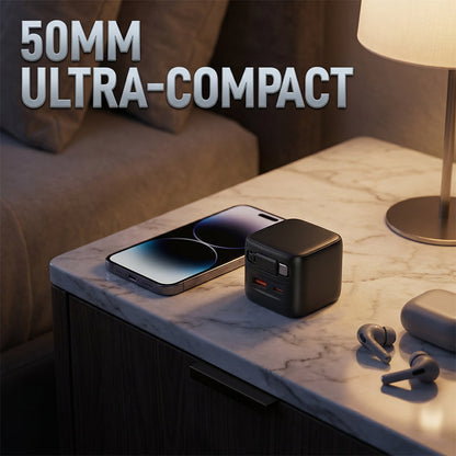 🥳HEISSER SALE 2026🥳💞50.000+ VERKAUFT!  30-W-GaN-Ladegerät mit integriertem, einziehbarem Kabel