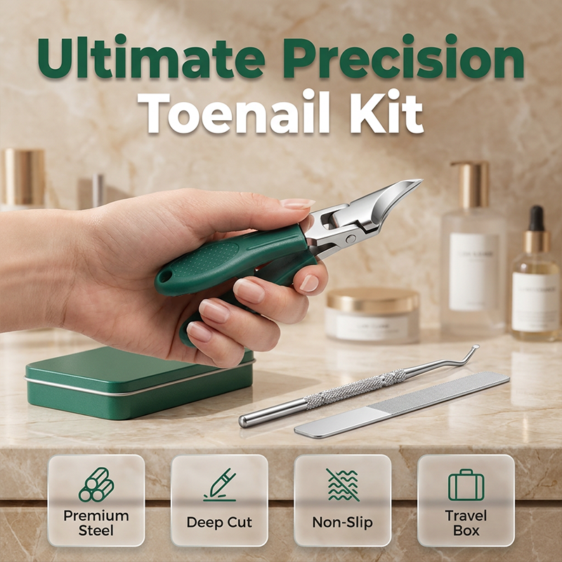 💥 Professionelles Nagelknipser-Set – Kein Splittern, volle Präzision! ✂️ Für dicke Nägel, rutschfester Griff, beugt eingewachsenen Nägeln vor ✨ Limitiertes Angebot ⏳