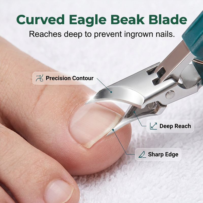 💥 Professionelles Nagelknipser-Set – Kein Splittern, volle Präzision! ✂️ Für dicke Nägel, rutschfester Griff, beugt eingewachsenen Nägeln vor ✨ Limitiertes Angebot ⏳