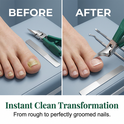 💥 Professionelles Nagelknipser-Set – Kein Splittern, volle Präzision! ✂️ Für dicke Nägel, rutschfester Griff, beugt eingewachsenen Nägeln vor ✨ Limitiertes Angebot ⏳