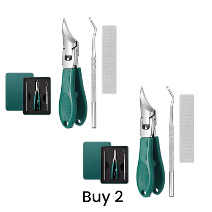 💥 Professionelles Nagelknipser-Set – Kein Splittern, volle Präzision! ✂️ Für dicke Nägel, rutschfester Griff, beugt eingewachsenen Nägeln vor ✨ Limitiertes Angebot ⏳