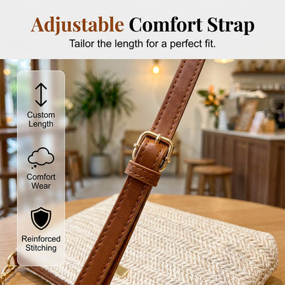 👜 Moderne Stroh- & Basttasche 2026 – schlichte Handtasche als Shopper & Clutch, ideal für Sommer, Strand & Urlaub ☀️