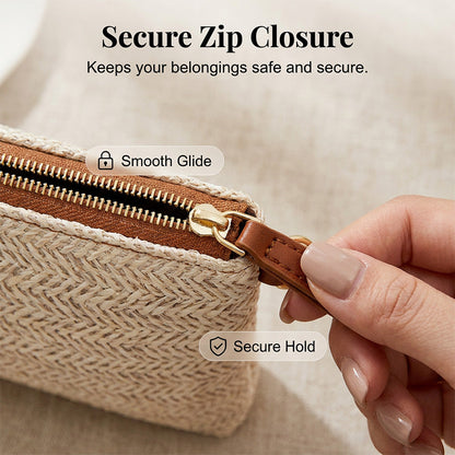👜 Moderne Stroh- & Basttasche 2026 – schlichte Handtasche als Shopper & Clutch, ideal für Sommer, Strand & Urlaub ☀️