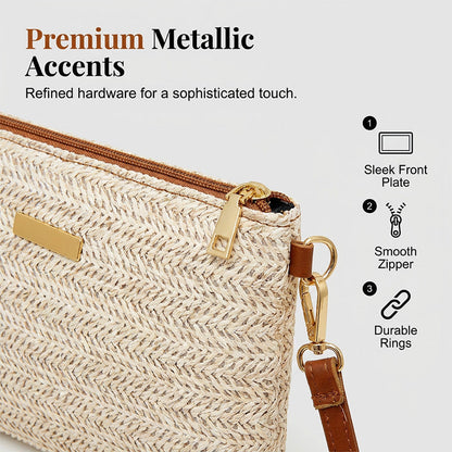 👜 Moderne Stroh- & Basttasche 2026 – schlichte Handtasche als Shopper & Clutch, ideal für Sommer, Strand & Urlaub ☀️