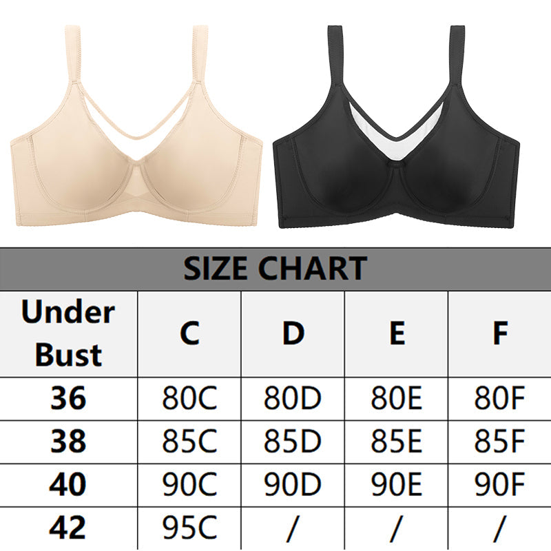 🌺Sommer-Aktion: 50 % Rabatt!💐Damen eleganter leichter Vollschalen-BH in großen Größen
