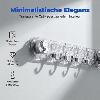 🧲 BUY 3 GET 1 FREE! Minimalist Suction Cup Hook Rail – No drilling, rust-proof & strong hold🚪