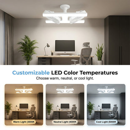 🔥JETZT 50 % RABATT!🔥 Deckenventilator mit Doppelkopf und LED-Licht – modernes Design mit Fernbedienung für Wohnzimmer & Schlafzimmer