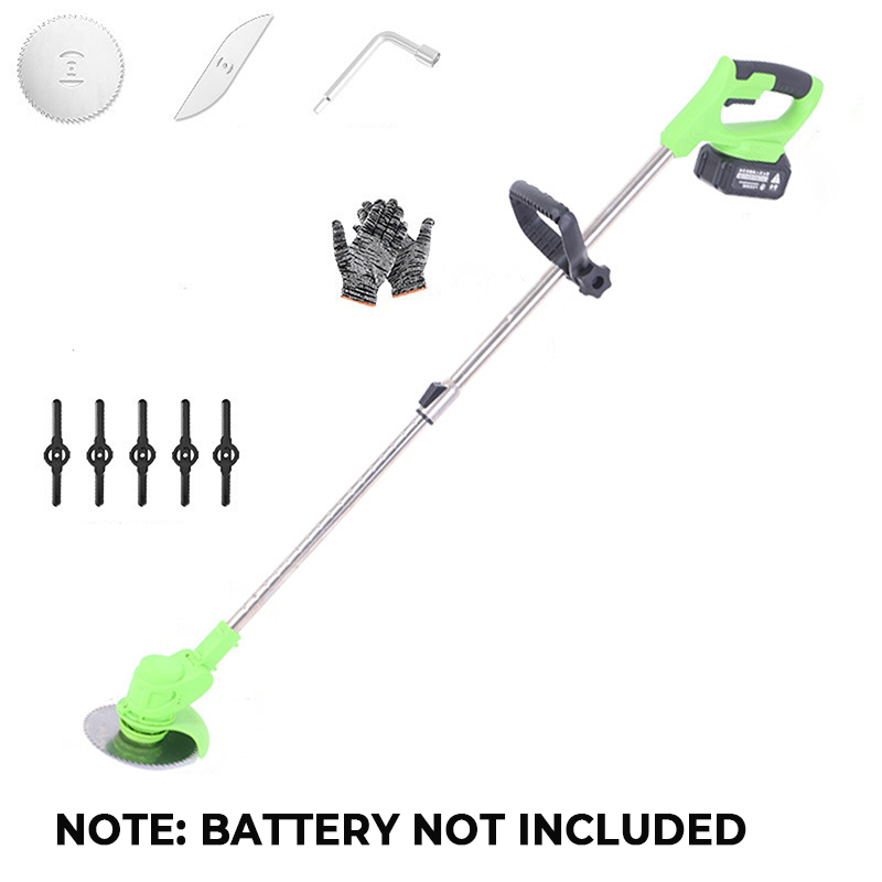 🌿✂️ Blitzangebot: 50 % Rabatt! Akku-Rasentrimmer-Set – 3 austauschbare Klingen, Kupfermotor, Teleskopstiel, 2 Farben, ideal für Rasen und Garten 🔧