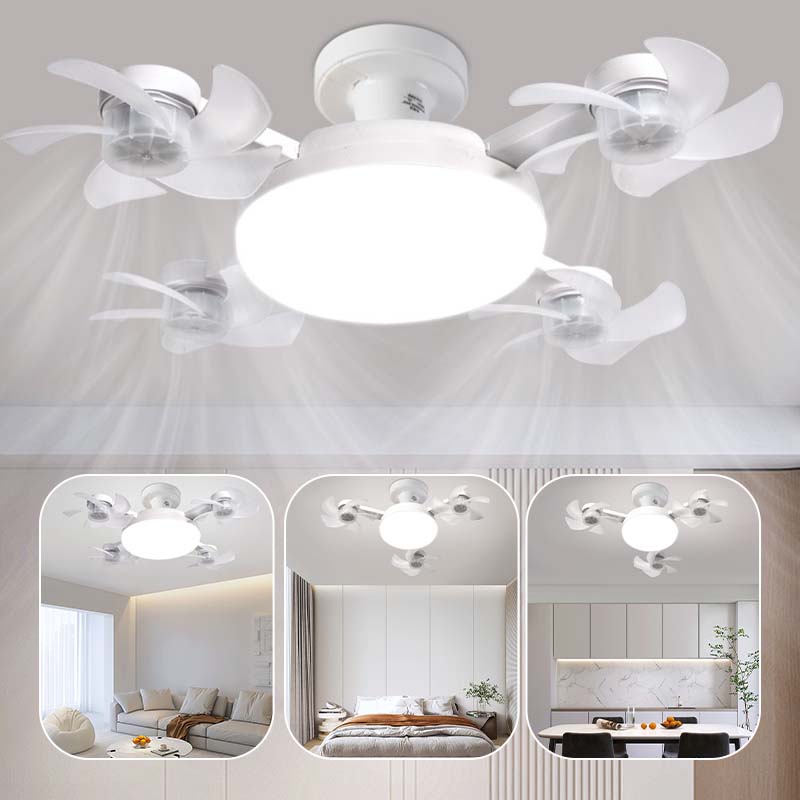 🌀JETZT 50 % RABATT! 💡 Deckenventilator mit E27-Fassung – Leiser 2-in-1-LED-Ventilator mit Fernbedienung – Kühlung und Beleuchtung in einem 🏠