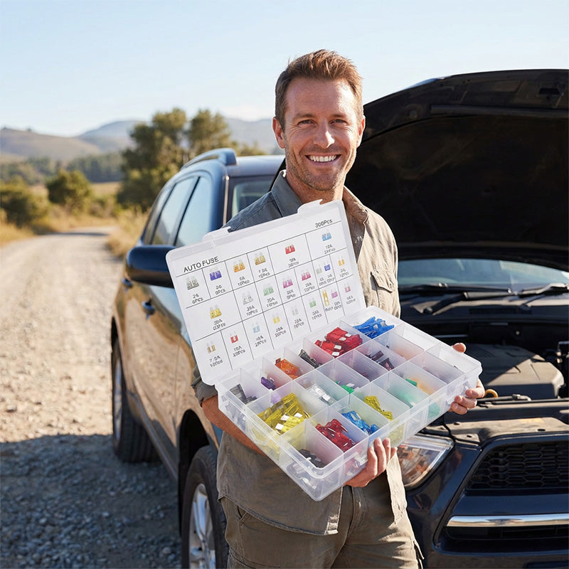 🥳HEISSER SALE 2026🥳💞50.000+ VERKAUFT!👵❤️  300-teiliges Auto-Sicherungs-Sortiment🔌🚗🧰