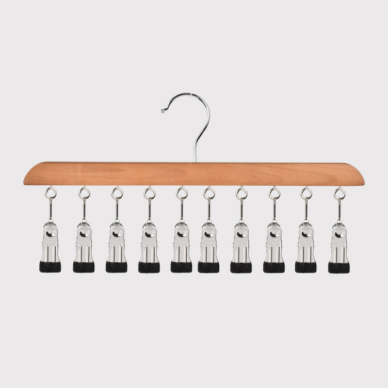 ✨🔥Multi-Clip Holzbügel zur Schrankorganisation