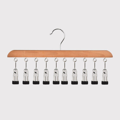 ✨🔥Multi-Clip Holzbügel zur Schrankorganisation