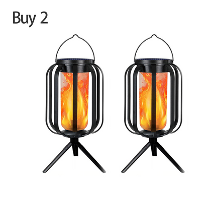☀️ Solar-Flackerflammen-Laterne – Wasserdicht & automatisch – Realistisches warmes Licht, perfekt für Terrassen, Gärten oder Wege – kein Kabel nötig 🌙