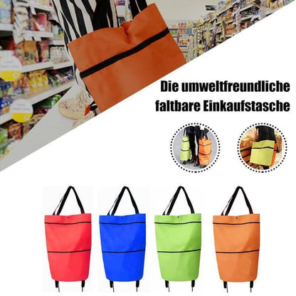 🌸LETZTER TAG ZUM SONDERPREIS!!🌸🛒 Faltbarer Einkaufswagen – Die rollende Einkaufstasche, die Ihren Rücken schont.