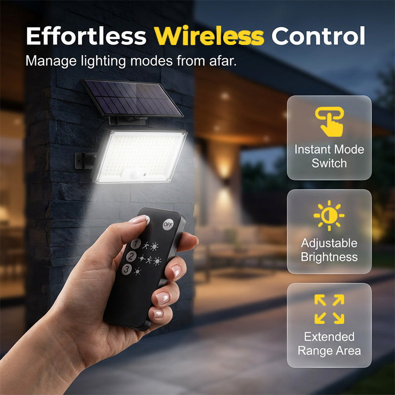 ☀️ Outdoor Solar Sicherheitsleuchte – Bewegungssensor & 3 Modi – Wasserdicht, automatisches Ein/Ausschalten – perfekt für Garten, Einfahrt oder Garage – kein Kabel nötig 🌙🔦