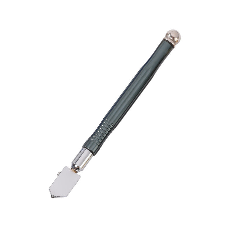 Professioneller Diamant-Glasschneider mit Griff aus Aluminiumlegierung und Rollenrad
