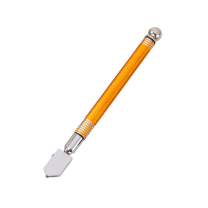 Professioneller Diamant-Glasschneider mit Griff aus Aluminiumlegierung und Rollenrad