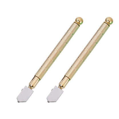 Professioneller Diamant-Glasschneider mit Griff aus Aluminiumlegierung und Rollenrad