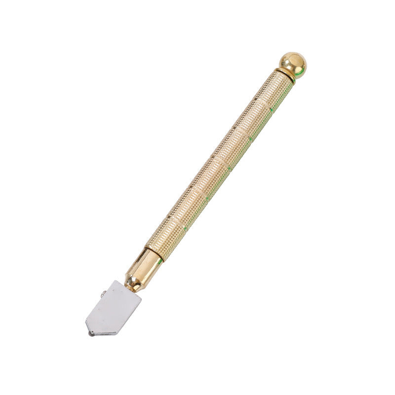 Professioneller Diamant-Glasschneider mit Griff aus Aluminiumlegierung und Rollenrad