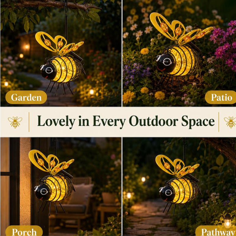 🐝 Solar-Hängeleuchte mit Biene für den Außenbereich – Das perfekte Geschenk für Pflanzenliebhaber, Mütter oder einfach jeden, der gerne lächelt ❤️