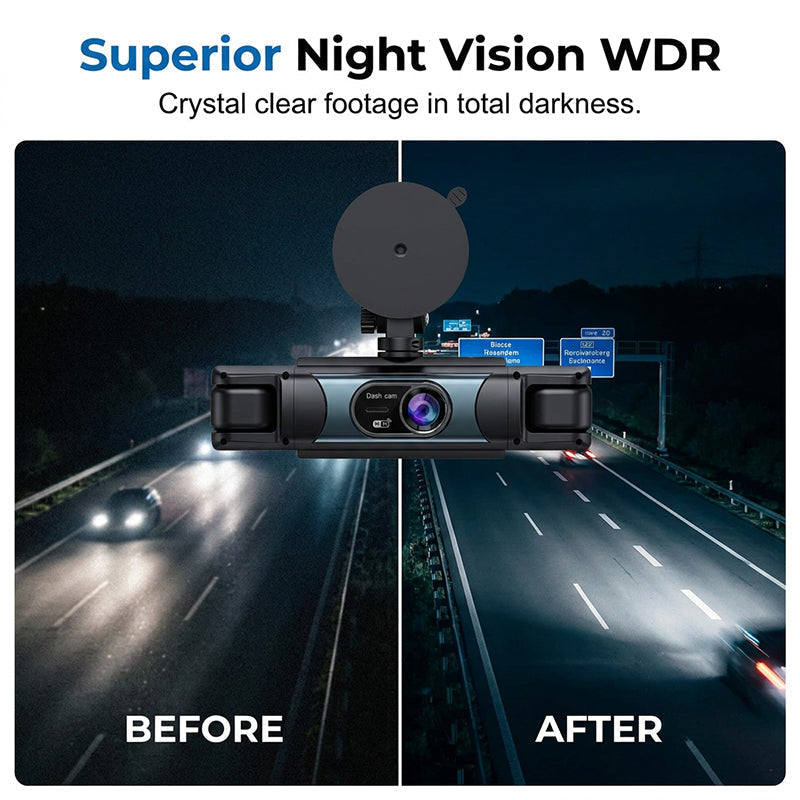 📹🚗 1080P Full HD Multi-Objektiv WLAN-Autokamera – 50 % Rabatt! Klare Aufnahmen, Weitwinkelobjektiv, WLAN-Verbindung – halten Sie jeden Moment unterwegs fest. 🛡️✨