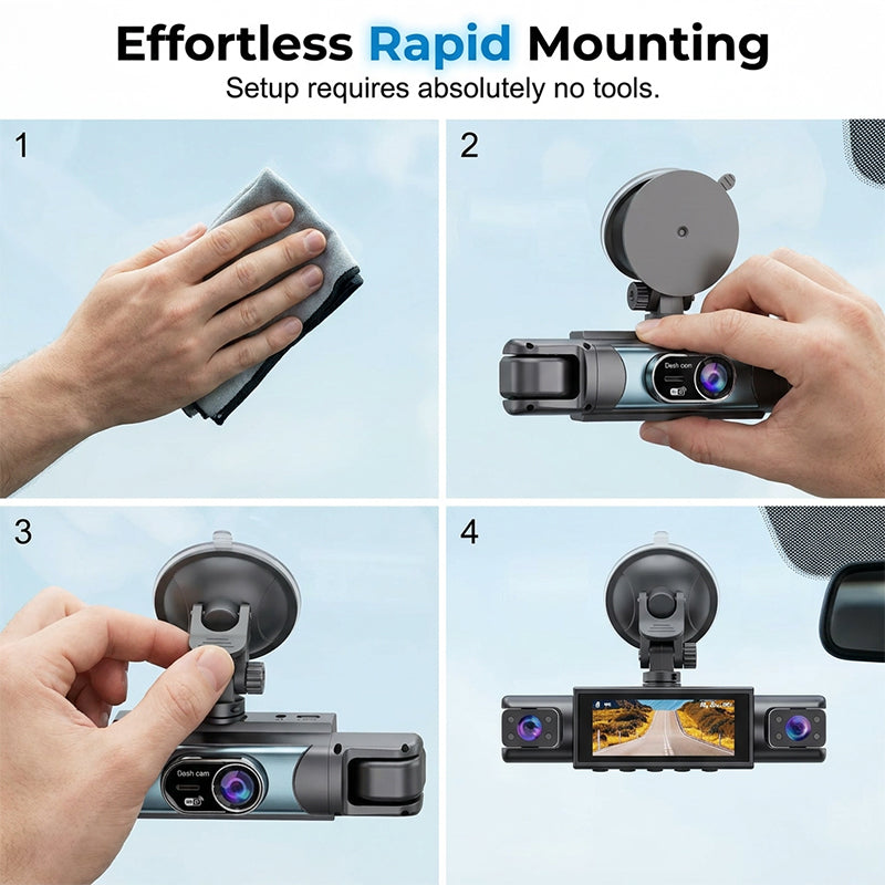 📹🚗 1080P Full HD Multi-Objektiv WLAN-Autokamera – 50 % Rabatt! Klare Aufnahmen, Weitwinkelobjektiv, WLAN-Verbindung – halten Sie jeden Moment unterwegs fest. 🛡️✨
