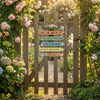 ⏳Zeitlich begrenzter 50% Rabatt⏰ Rustikales Holz-Gartenschild Wanddekoration🏡