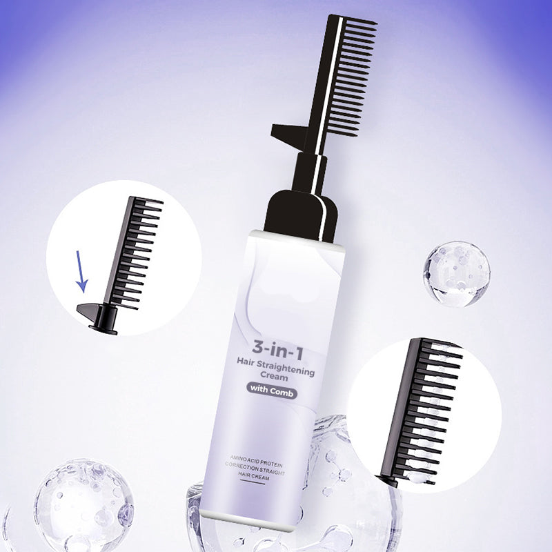 🥳HEISSER SALE 2026🥳💞50.000+ VERKAUFT!👵❤️ 50 % RABATT!  3-in-1-Haarglättungscreme mit Kam