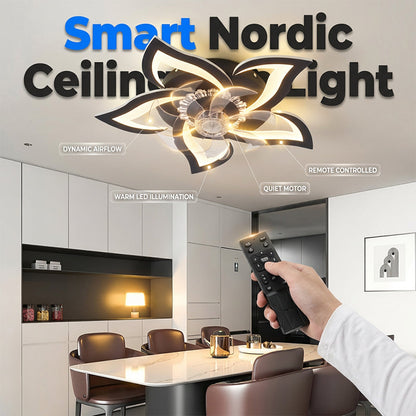 🥳HEISSER SALE 2026🥳💞50.000+ VERKAUFT!👵❤️   Moderner, blumenförmiger Deckenventilator mit Licht und Fernbedienung