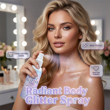 🥳2026 HEISSER VERKAUF🥳💞Über 50.000 verkauft!✨💎 50 % RABATT! Glitzerspray für Körper und Haare – Mikroglitzerpartikel, keine klebrigen Rückstände. Sicher für Textilien und Haare. Funkeln Sie den ganzen Tag! 👗✨