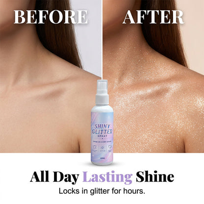 🥳2026 HEISSER VERKAUF🥳💞Über 50.000 verkauft!✨💎 50 % RABATT! Glitzerspray für Körper und Haare – Mikroglitzerpartikel, keine klebrigen Rückstände. Sicher für Textilien und Haare. Funkeln Sie den ganzen Tag! 👗✨