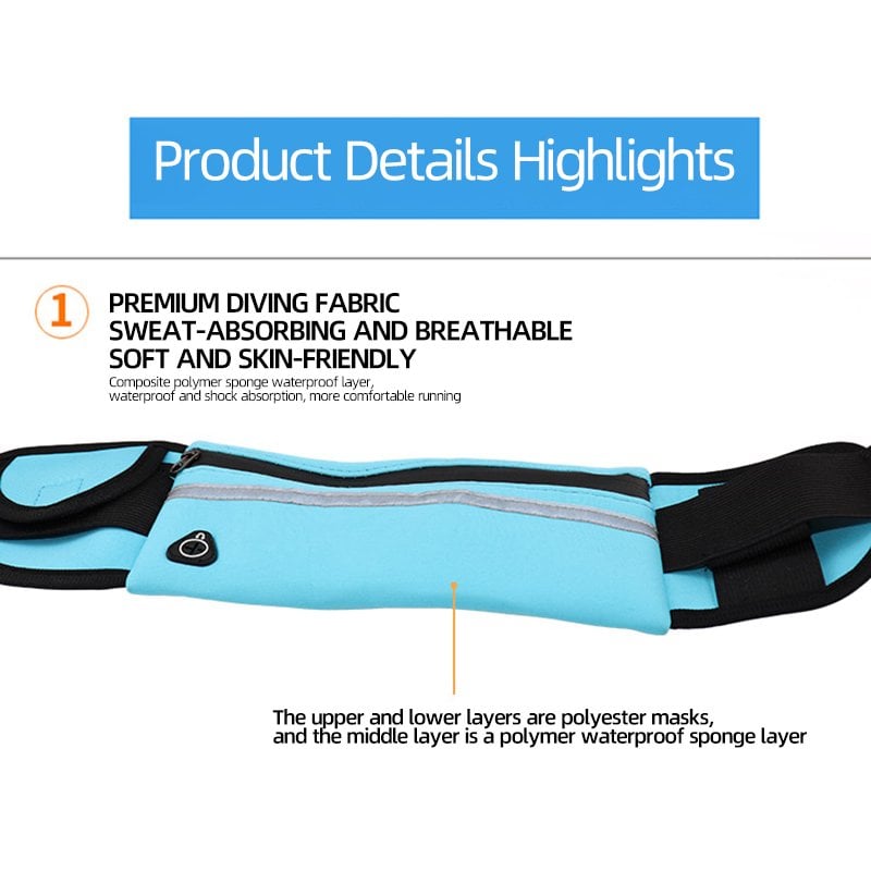 🏃‍♂️💧 Handy-Hüfttasche wasserdicht für Outdoor – 🌧️📱 Ideal für Joggen, Reisen & Festivals – Schlüssel, Geld sicher verstauen – ultraleicht & langlebig