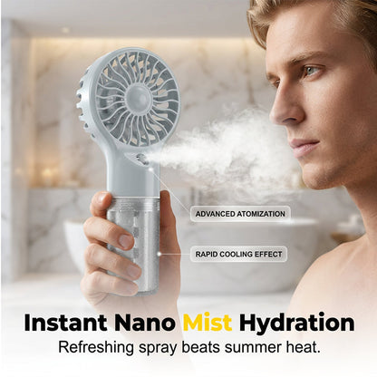 🥳HEISSER SALE 2026🥳💞50.000+ VERKAUFT!  🏖️❄️Tragbarer Handventilator mit Nebelfunktion💦