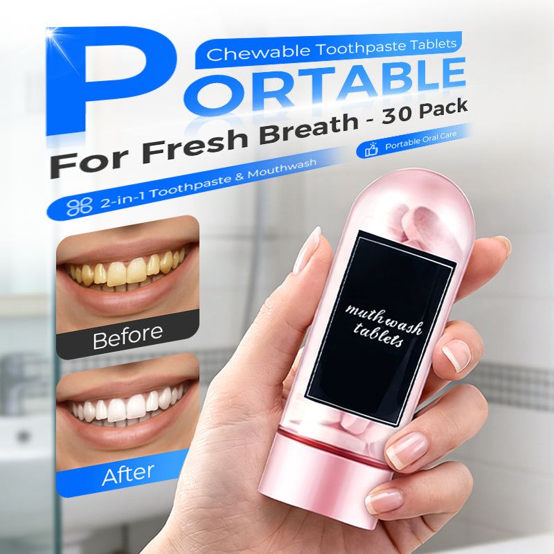 🥳HEISSER SALE 2026🥳💞50.000+ VERKAUFT!👵  Tragbare Kautabletten für frischen Atem – 30er-Packung