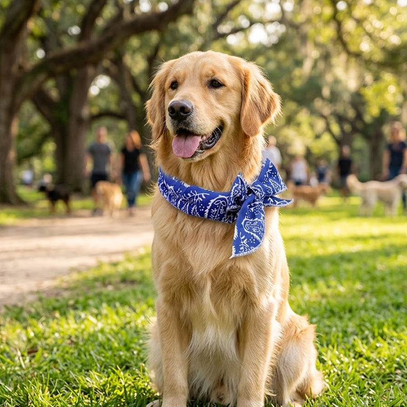 ❄️ Kühlender Sommer-Schal für Hunde & Katzen – niedliches Cartoo❄️n-Design, als Geburtstags-Accessoire & praktische Kühlhilfe an heißen Tagen 🐾❄️