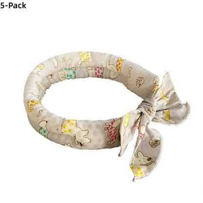 ❄️ Kühlender Sommer-Schal für Hunde & Katzen – niedliches Cartoo❄️n-Design, als Geburtstags-Accessoire & praktische Kühlhilfe an heißen Tagen 🐾❄️