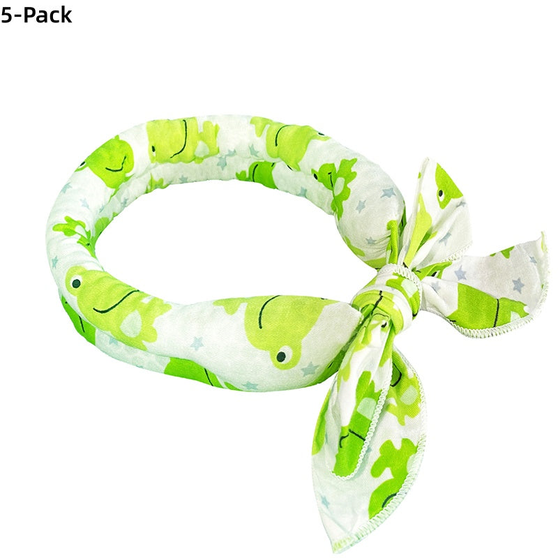 ❄️ Kühlender Sommer-Schal für Hunde & Katzen – niedliches Cartoo❄️n-Design, als Geburtstags-Accessoire & praktische Kühlhilfe an heißen Tagen 🐾❄️
