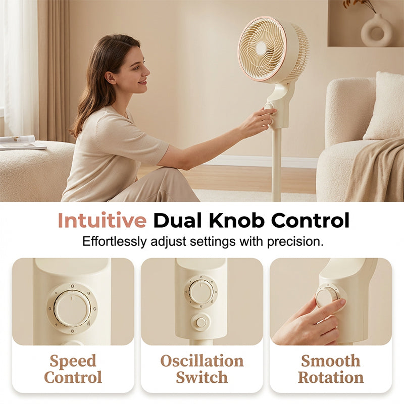 🥳HEISSER SALE 2026🥳💞50.000+ VERKAUFT!👵  Standventilator mit 3D-Oszillationsfunktion