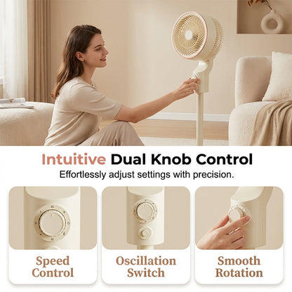 🥳HEISSER SALE 2026🥳💞50.000+ VERKAUFT!👵  Standventilator mit 3D-Oszillationsfunktion