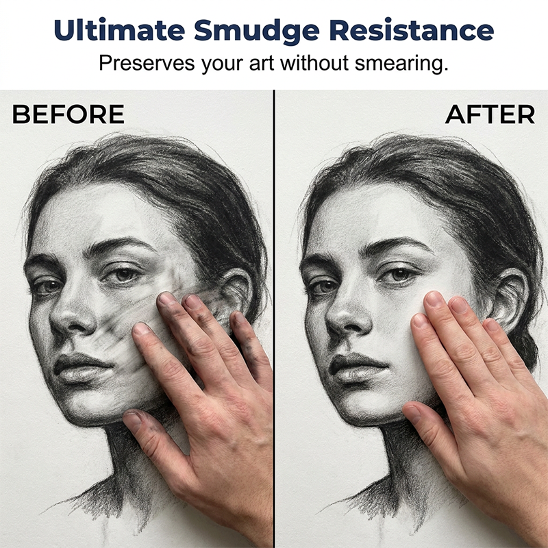 🥳2026 HEISSER VERKAUF🥳💞ÜBER 50.000 VERKAUFT!🎨🖌️Schnelltrocknendes Fixierspray – Schützt Kohle- und Pastellfarben vor Verschmieren. Ultrafeiner Nebel, kein Tropfen. Mattes Finish, die Farben bleiben farbtreu! 🛡️✨