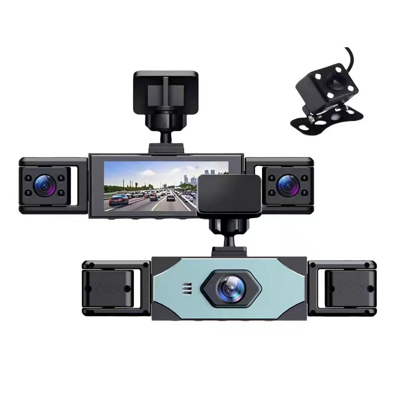 📹 4-Kanal-Dashcam mit 360°-Schutz – Rundumsicht & Nachtsicht – Ideal für sicheres Fahren und Parken – 1080P, Loop-Aufnahme & Bewegungsmelder 🚗🔒✨