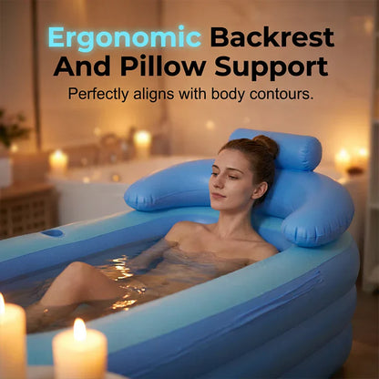🛁🔥 Tragbare, aufblasbare Badewanne für Erwachsene, leicht und einfach zu verstauen, entspannendes Bad für zu Hause und unterwegs ✨