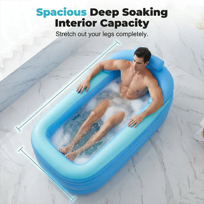 🛁🔥 Tragbare, aufblasbare Badewanne für Erwachsene, leicht und einfach zu verstauen, entspannendes Bad für zu Hause und unterwegs ✨