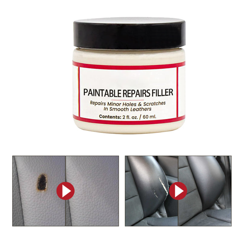 🧴 Füllmittel zur Reparatur von Kratzern und Beschädigungen an Leder – für Sofas, Autositze, Taschen & Schuhe – farblich anpassbar & leicht anzuwenden – unsichtbare Reparatur in Minuten