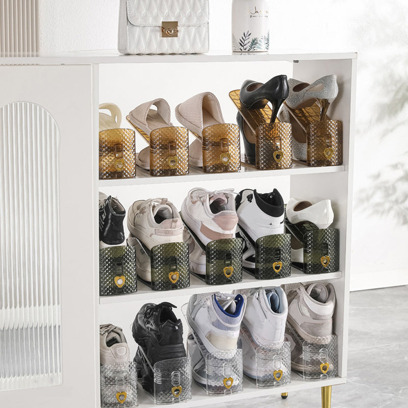 Verstellbares, zweistöckiges Schuhregal