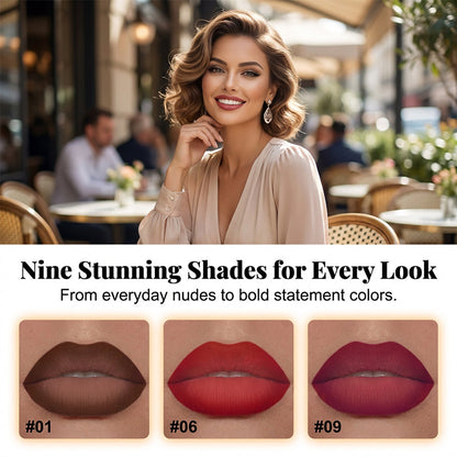 💄🔥 Langhaftender, nicht abfärbender, matter Creme-Lippenstift, der sich angenehm auftragen lässt und zu jedem Alltagslook passt ✨